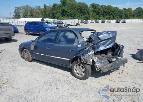 2002 Kia Spectra Ls from USA, damaged, VIN KNAFB121225167088